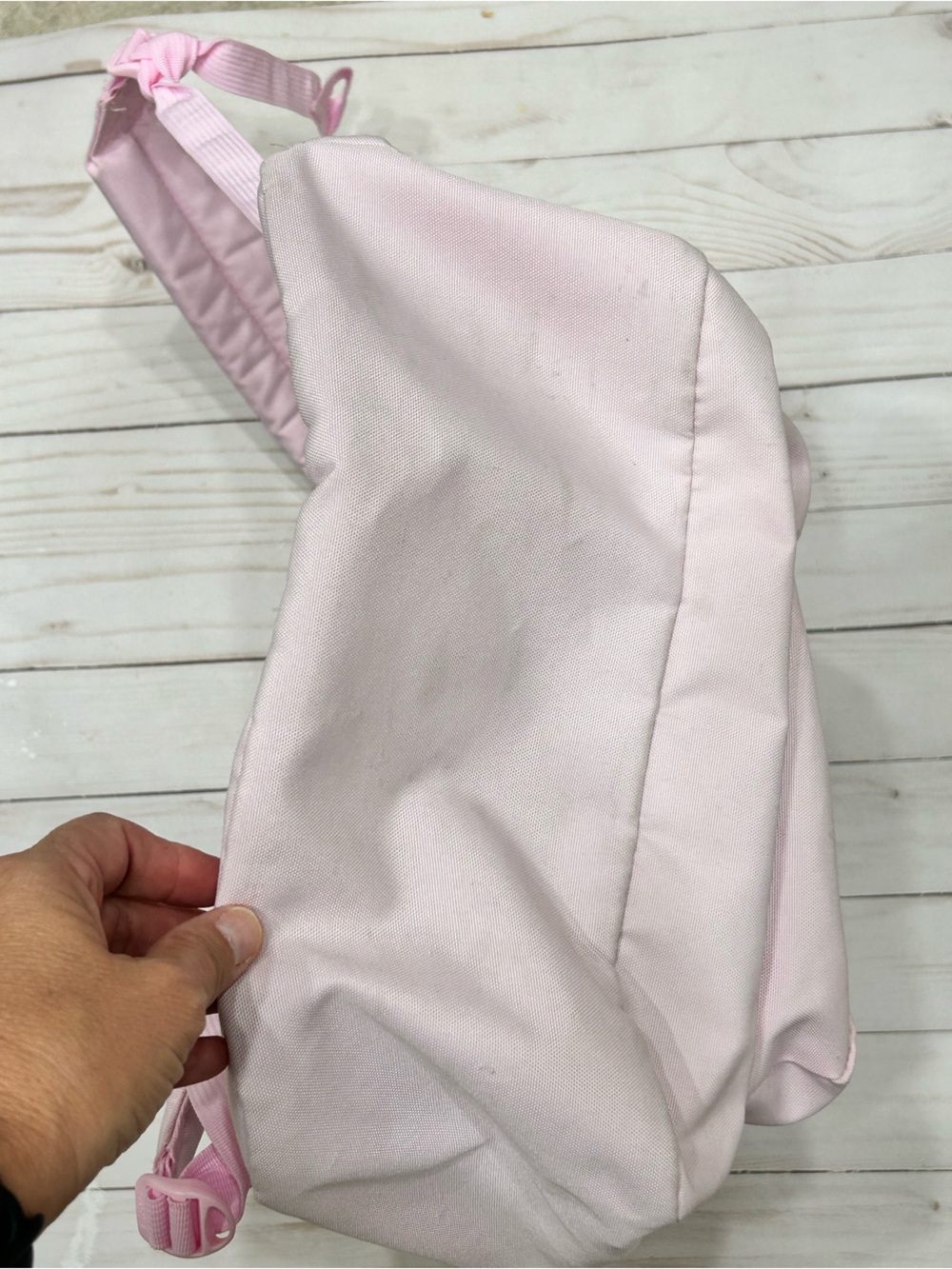 Jansport Light Pink Backpack with Bow Embroidery - Picture 4 of 6